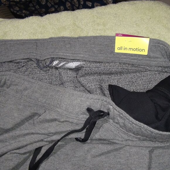 All in Motion Men's Soft Gym Pants Heather Grey XXL - Picture 13 of 15
